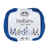 Natura medium Bleu royal - DMC - Pelote de fil à tricoter