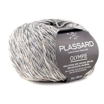Pelote de fil à tricoter - Plassard - Olympie - Gris 10