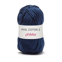 Phil Coton 3 Naval - Phildar - Pelote de fil à tricoter