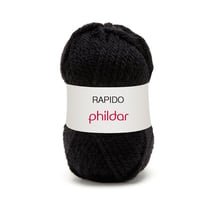 Rapido Noir - Phildar - Pelote de fil à tricoter