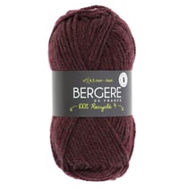 100% recyclé 4 carmin - Bergère de France - Pelote rouge foncé