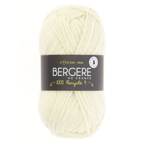 100% recyclé 4 écru - Bergère de France - Pelote blanche