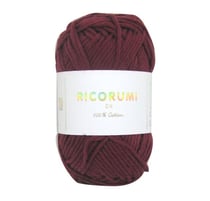 Pelote de fil à crocheter 100% coton - Rico Design - Ricorumi - Bordeaux 030