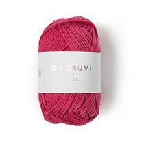 Pelote de fil à crocheter 100% coton - Rico Design - Ricorumi - Framboise 013