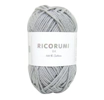 Pelote de fil à crocheter 100% coton - Rico Design - Ricorumi - Gris souris 059