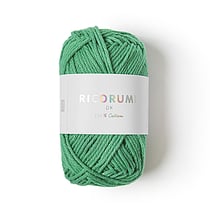 Pelote de fil à crocheter 100% coton - Rico Design - Ricorumi - Vert herbe 044
