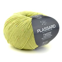 Pelote de fil à tricoter Plassard - Tweedy - Vert 72