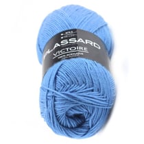 Fil à tricoter Plassard - Victoire - Bleu dur 57