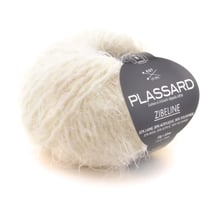 Pelote de fil à tricoter Plassard - Zibeline - Ecru 02