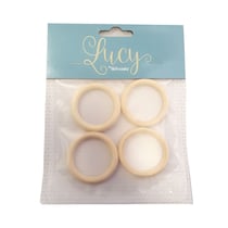 Lot de 4 anneaux en bois Artemio - Lucy