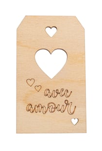 Pendentif/tag - Avec amour