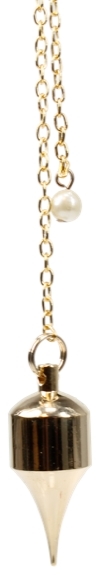 Petit pendule de medium doré