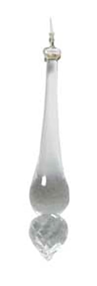 PENDULE SWAROVSKI DOUBLE GOUTTE ALLONGEE