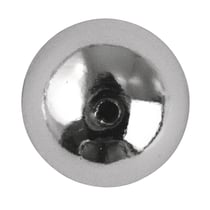 Lot de 65 perles - Argent - 6 mm Ø 