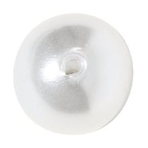 Lot de 30 perles nacrées - Blanc - 10 mm Ø
