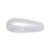 Lot de 150 perles ovales nacrées - Blanc -6x3 mm 