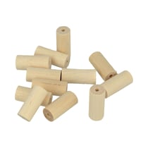 15 perles cylindre en bois - 20 x 8,6mm - Lucy