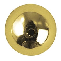Lot de 65 perles - Or - 6 mm Ø 