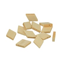 12 perles «losange» en bois - 29 x 19,5mm - Lucy