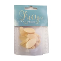 16 perles «pétale» en bois - 15 x 30 x 4,7mm - Lucy