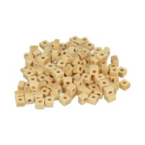150 perles carrées en bois - 5 x 3mm - Lucy