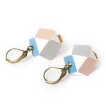 10 perles polygonales en bois - 15mm - Lucy