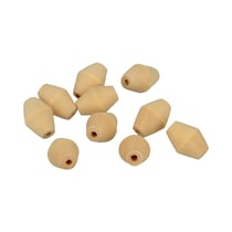 10 perles «toupie» en bois - 20 x 14,6mm - Lucy