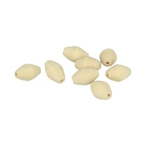 8 perles «toupie» en bois - 20 x 30mm - Lucy