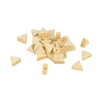 35 perles «triangle» en bois - 11 x 9,7 x 4,9mm - Lucy