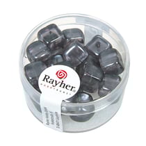Perle Verre Cube Anthracite Perle Verre Cube Anthracite