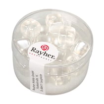 Perle Verre Cube Blanc Perle Verre Cube Blanc