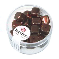 Perle Verre Cube Praline Perle Verre Cube Praline