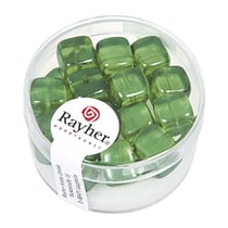 Perle Verre Cube Vert Mai Perle Verre Cube Vert Mai