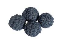 Lot de 4 perles en crochet - 16 mm - Nuit 