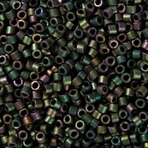 Perles Miyuki Delicas 11/0 - Tube de 7 g - Color DB-327 métallic mat rainbow - Créalia