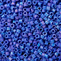 Perles Miyuki Delicas 11/0 - Tube de 7 g - Color DB-880 opaque mat rainbow - Créalia