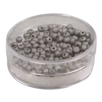 Perles de rocaille 4mm - gris anthracite