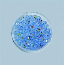 Perles en verre facettées rubis 4 mm