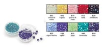 Perles de verre transparentes irisé 3 mm x 100
