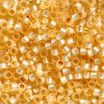 Perles Toho 11/0 - Tube de 3 g - Color PF2110 PF Ceylon Silver Lined beige - Créalia