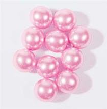 Perles en verre Renaissance - 10mm - rose coquille