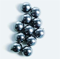 Perles en verre Renaissance - 4 mm - anthracite