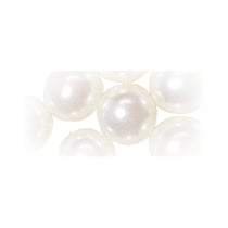 Perles verre Renaissance - blanc neige 4mm