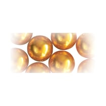 Perles verre Renaissance - jaune d'or 4mm