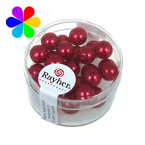 Renaissance 8Mm Rouge Perles Verre Renaissance 8Mm