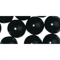 Perles verre renaissance 8mm x 25 perles Noir