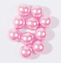 Perles en verre Renaissance - 8mm - rose coquille