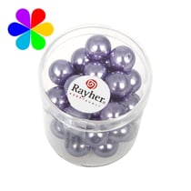 Perles verre Renaissance - lilas 