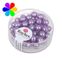 Perles verre Renaissance - lilas 