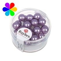Renaissance 8Mm Lilas Perles Verre Renaissance Lilas 8Mm